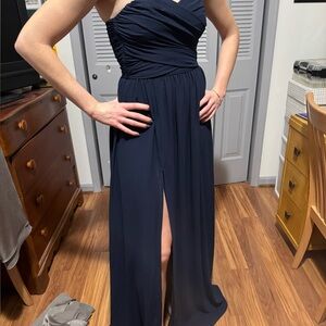 Lulu's Navy Blue Prom Dress